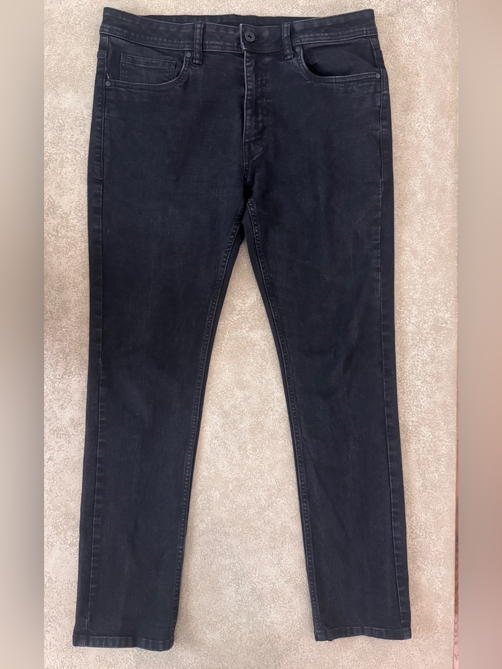 The Perfect Jean NYC Slim Fit Black Stretch Jeans 35 x 32